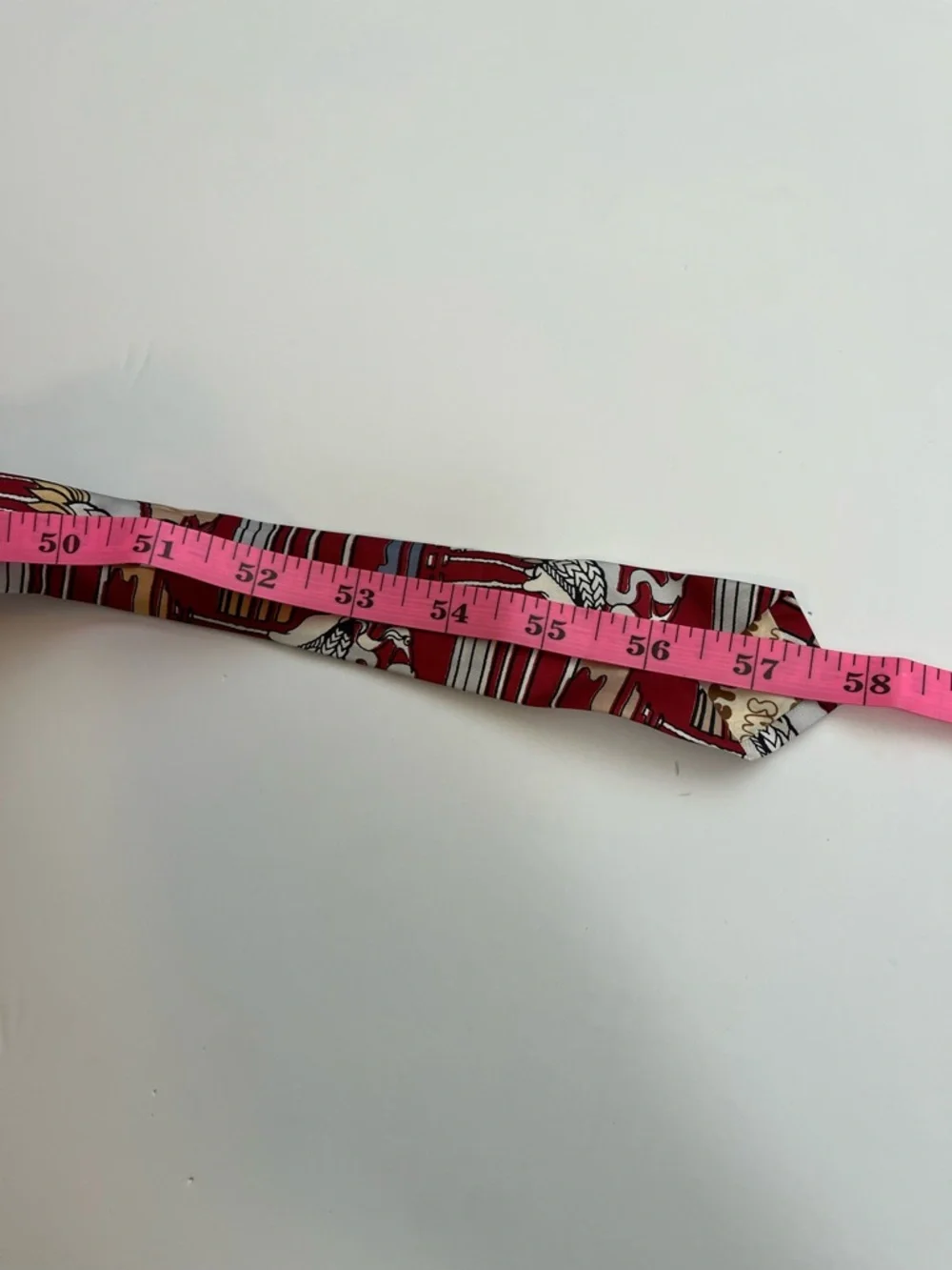 Vintage Chereskin X'Andrini Sweeter Days Tie Bird Print Red Heron Crane